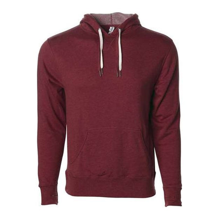 Independent Trading Co. Midweight French Terry Hooded Sweatshirt - Independent Trading Co. PRM90HT Independent Trading Co. Burgundy Heather XS