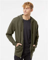 Independent Trading Co. SS4500Z Unisex Midweight Full-Zip Hooded Sweatshirt | Wholesale Full-Zip Hoodie