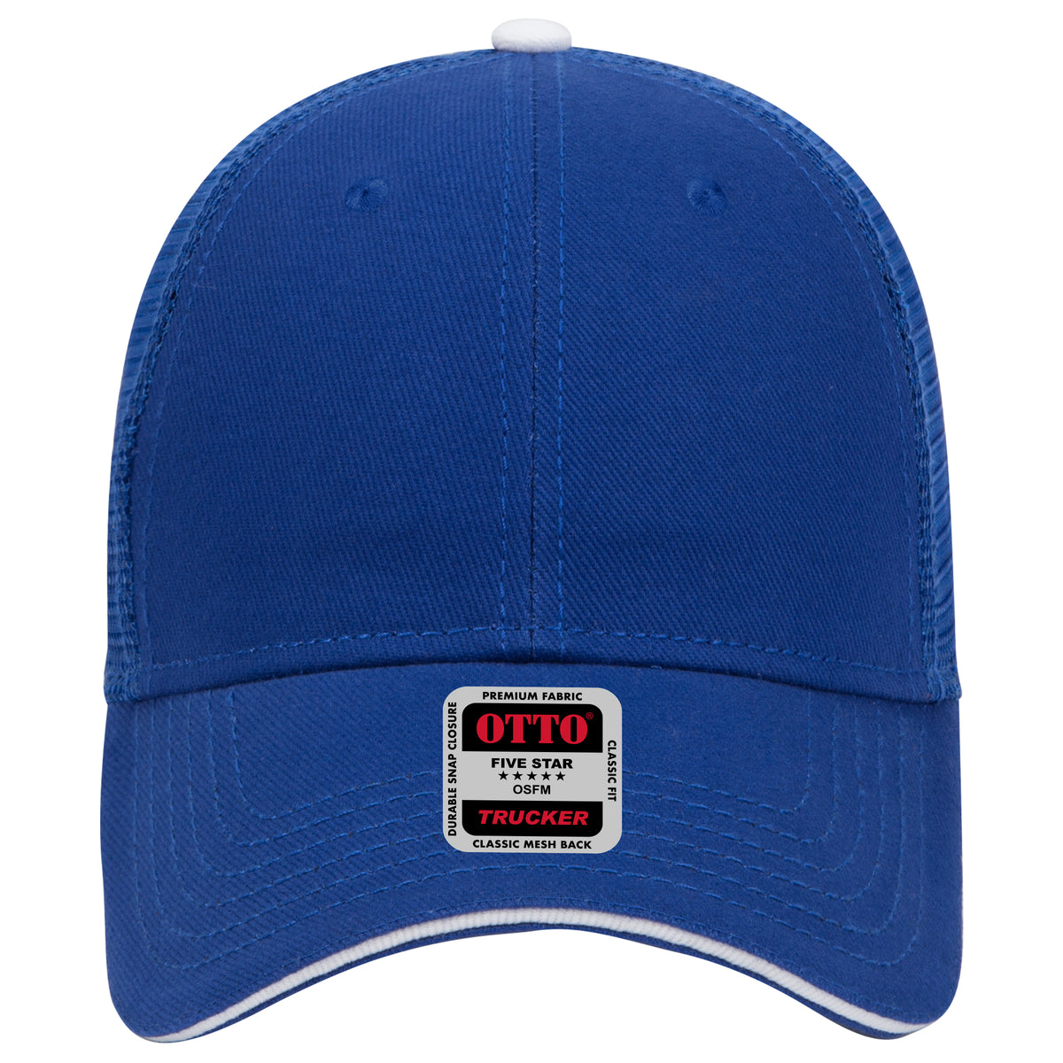 OTTO CAP 6 Panel Low Profile Mesh Back Trucker Hat OTTO 84-482 Otto Cap