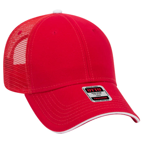 OTTO CAP® 6 Panel Low Profile Mesh Back Trucker Hat OTTO 84-482