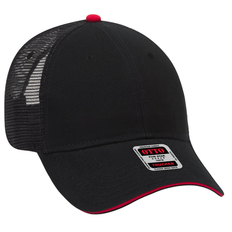 OTTO CAP® 6 Panel Low Profile Mesh Back Trucker Hat OTTO 84-482
