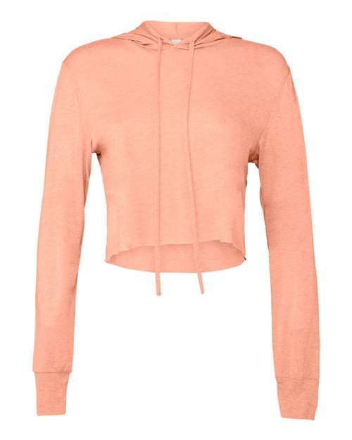 BELLA + CANVAS Women’s Triblend Crop Long Sleeve Hoodie - BELLA + CANVAS 8512
