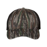 Richardson Garment Washed Printed Trucker Cap - Richardson 111P Richardson Realtree Original/ Black Adjustable