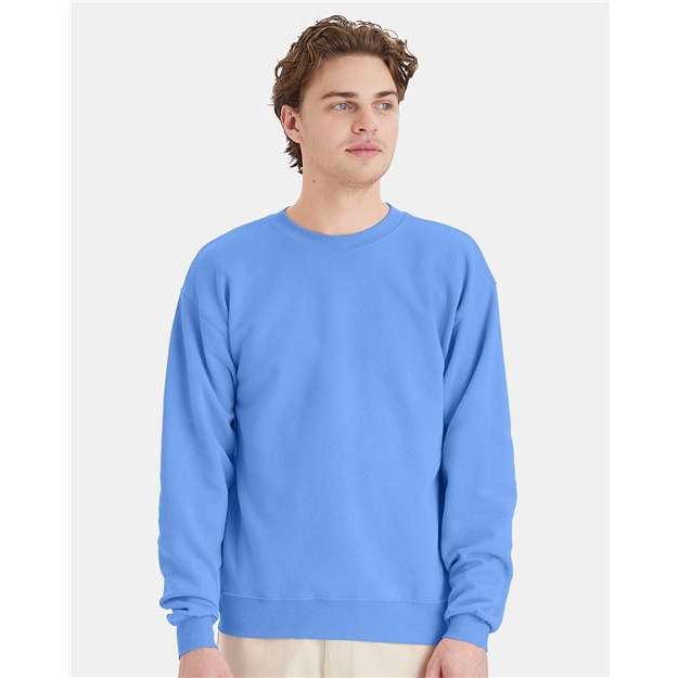 Hanes Ecosmart® Crewneck Sweatshirt - Carolina Blue - Hanes P160 Hanes