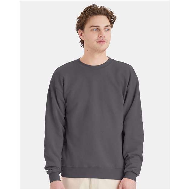 Hanes Ecosmart® Crewneck Sweatshirt - Smoke Grey - Hanes P160 Hanes