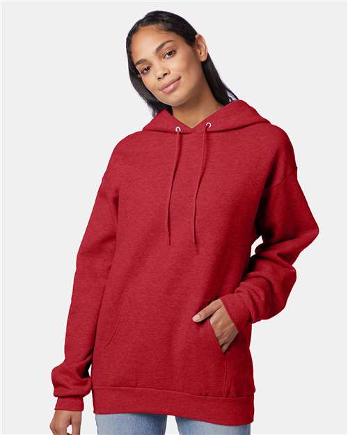 Hanes Ecosmart® Hooded Sweatshirt - Heather Red - Hanes P170