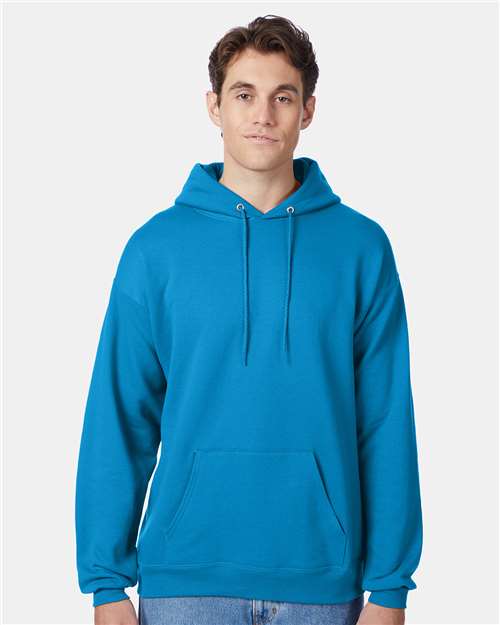 Hanes Ecosmart® Hooded Sweatshirt - Teal - Hanes P170 Hanes Teal S