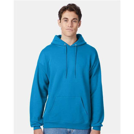 Hanes Ecosmart® Hooded Sweatshirt - Teal - Hanes P170 Hanes