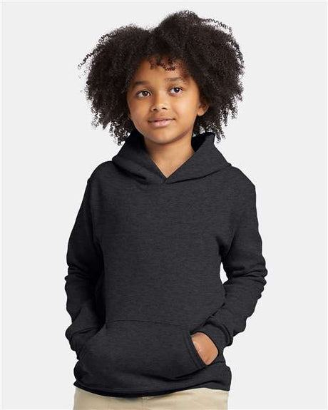 Hanes P473 Youth EcoSmart Hooded Sweatshirt