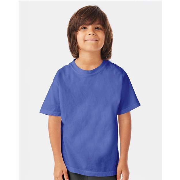 ComfortWash by Hanes Garment-Dyed Youth T-Shirt - ComfortWash by Hanes GDH175 ComfortWash by Hanes Deep Forte Blue XS