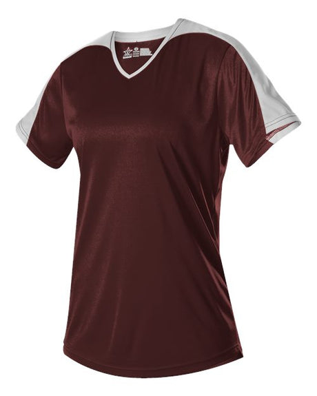 Alleson Athletic Girls' V-Neck Fastpitch Jersey - Alleson Athletic 558VG