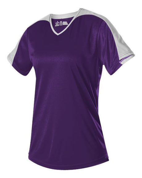 Alleson Athletic Girls' V-Neck Fastpitch Jersey - Alleson Athletic 558VG