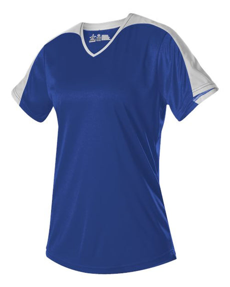 Alleson Athletic Girls' V-Neck Fastpitch Jersey - Alleson Athletic 558VG
