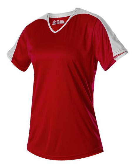 Alleson Athletic Girls' V-Neck Fastpitch Jersey - Alleson Athletic 558VG