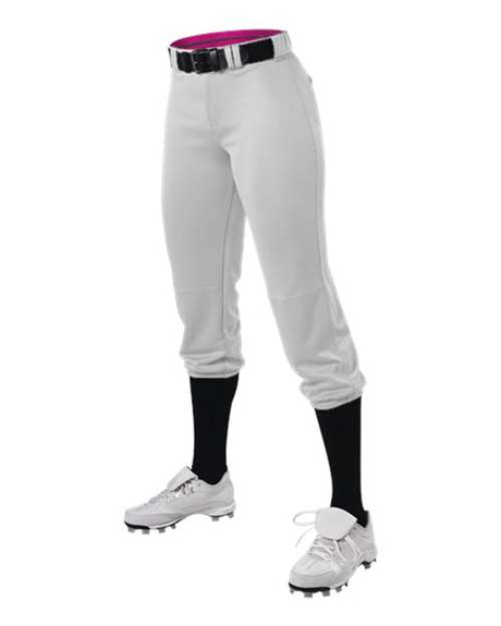 Alleson Athletic Girls' Premium Fastpitch Softball Pants with Belt Loops - Alleson Athletic 615PSG