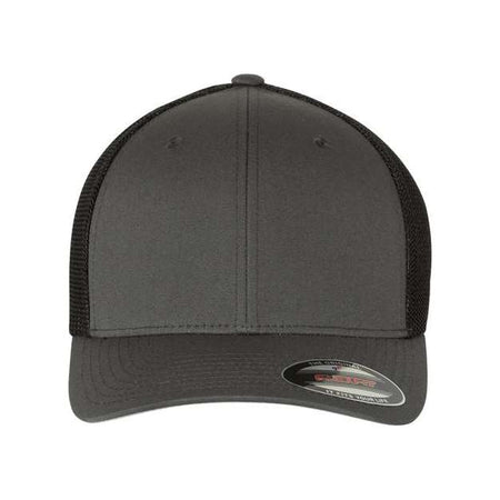 Flexfit Trucker Cap - Flexfit 6511 Flexfit Charcoal/ Black One Size