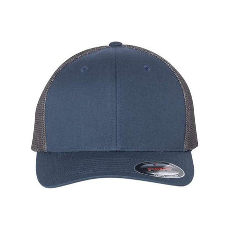 Flexfit Trucker Cap - Flexfit 6511 Flexfit Navy/ Graphite One Size