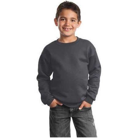 Youth Crewneck Sweatshirt Joe's USA Charcoal Youth X-Small