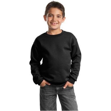 Youth Crewneck Sweatshirt Joe's USA Jet Black Youth X-Small