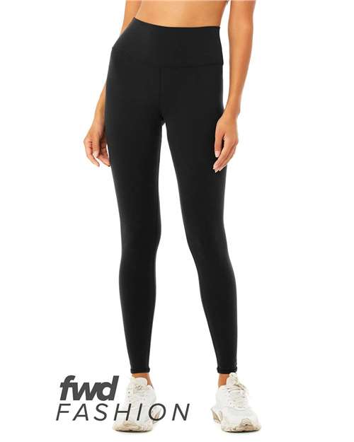 BELLA + CANVAS Women's FWD Fashion High Waist Fitness Leggings - BELLA + CANVAS 0813