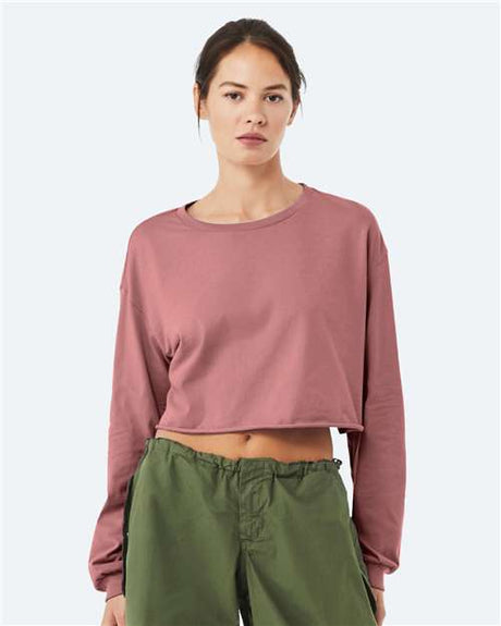 Bella + Canvas 6501 Women's FWD Fashion Crop Long Sleeve Tee
