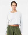 Bella + Canvas 6501 Women's FWD Fashion Crop Long Sleeve Tee