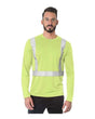 Bayside Men's USA-Made Hi-Visibility Long Sleeve Performance T-Shirt - Bayside 3742 Bayside Lime Green S