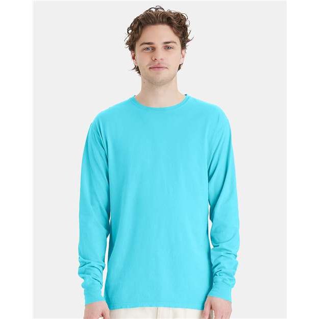 ComfortWash by Hanes Garment-Dyed Long Sleeve T-Shirt - Freshwater - ComfortWash by Hanes GDH200 ComfortWash by Hanes Freshwater S