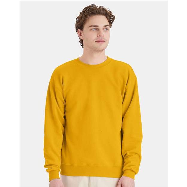 Hanes Ecosmart® Crewneck Sweatshirt - Gold - Hanes P160 Hanes