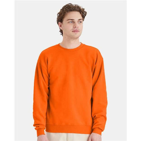 Hanes Ecosmart® Crewneck Sweatshirt - Orange - Hanes P160 Hanes