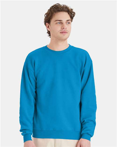 Hanes Ecosmart® Crewneck Sweatshirt - Teal - Hanes P160 Hanes