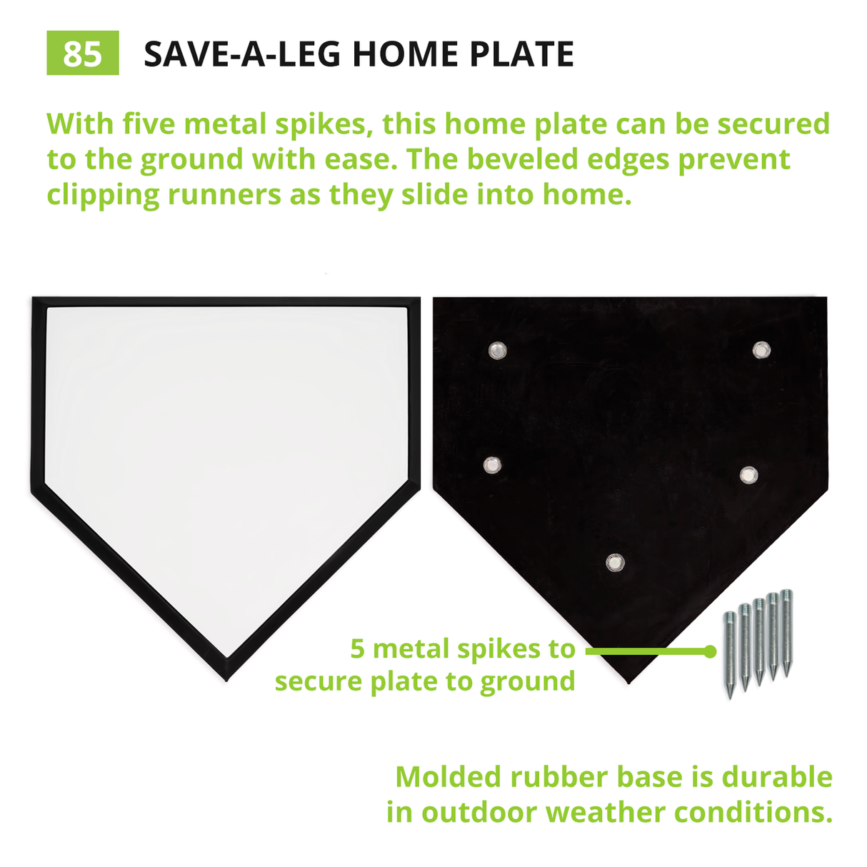 Champion Sports SAVE-A-LEG HOME PLATE