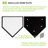 Champion Sports SAVE-A-LEG HOME PLATE