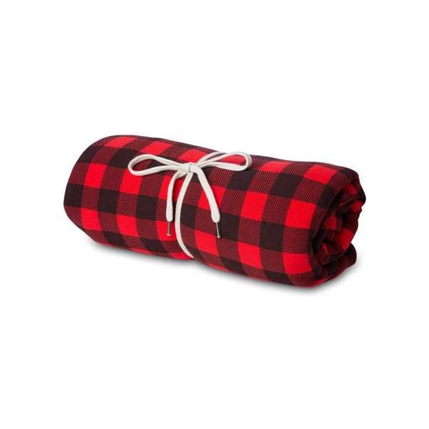 Independent Trading Co. Special Blend Blanket - Independent Trading Co. INDBKTSB Independent Trading Co. Red Buffalo Plaid One Size