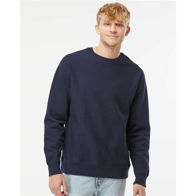 Independent Trading Co. Legend - Premium Heavyweight Cross-Grain Crewneck Sweatshirt - Independent Trading Co. IND5000C Independent Trading Co. Classic Navy XS