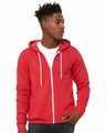 Bella + Canvas 3739 Unisex Sponge Fleece Full-Zip Hoodie Sweatshirt