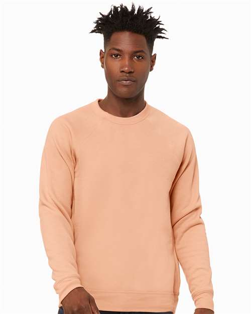 Bella + Canvas 3901 Unisex Sponge Fleece Raglan Crewneck Sweatshirt