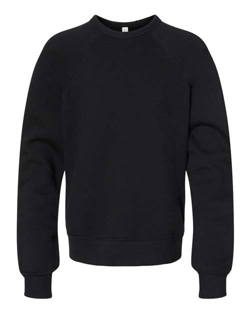 Bella + Canvas 3901Y Youth Sponge Fleece Crewneck Sweatshirt