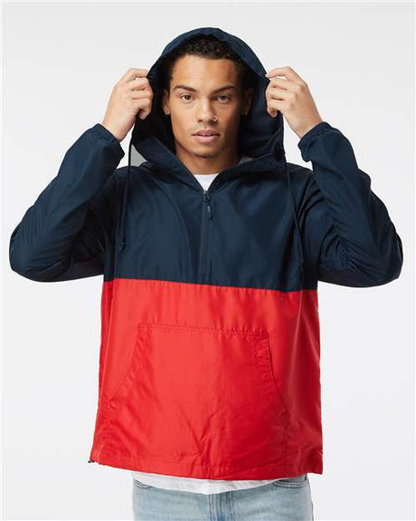 Independent Trading Co. Unisex Lightweight Quarter-Zip Windbreaker Pullover Jacket - Independent Trading Co. EXP54LWP