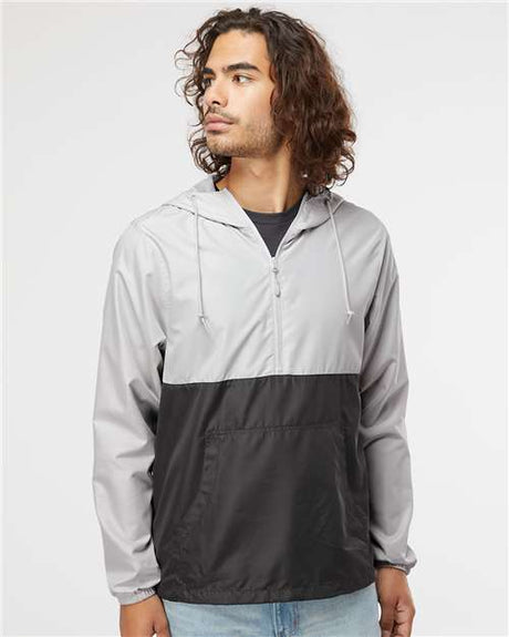 Independent Trading Co. EXP54LWP Unisex Lightweight Quarter-Zip Windbreaker Pullover Jacket | Wholesale Windbreaker