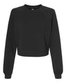 Bella + Canvas 7505 Women's Crop Raglan Fleece Crewneck Sweatshirt