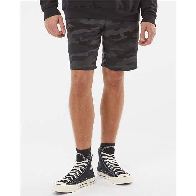 Independent Trading Co. Midweight Fleece Shorts - Independent Trading Co. IND20SRT Independent Trading Co. Black Camo XS