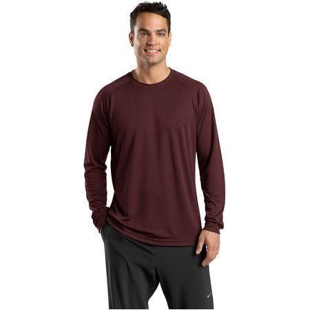 DRIEQUIP Men's Dry Zone Long Sleeve Raglan T-Shirt DRI-EQUIP Maroon X-Small