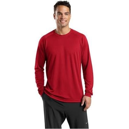 DRIEQUIP Men's Dry Zone Long Sleeve Raglan T-Shirt DRI-EQUIP True Red X-Small