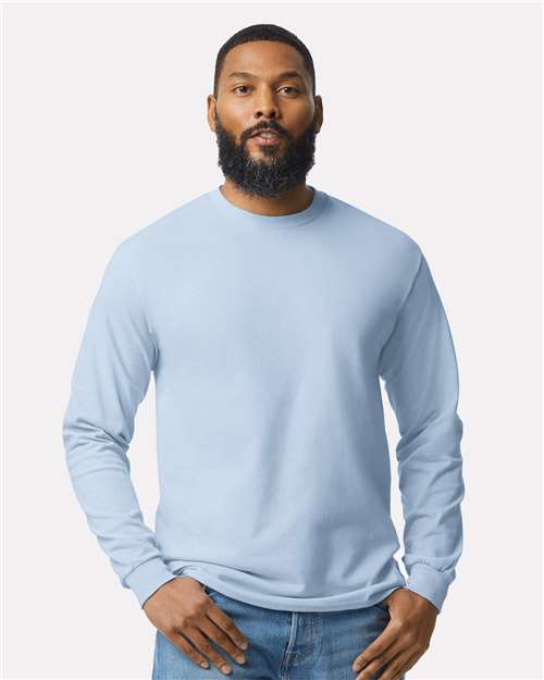 Gildan Heavy Cotton™ Long Sleeve T-Shirt - Light Blue - Gildan 5400 Gildan Light Blue S