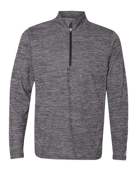 Russell Athletic Men's Striated Quarter-Zip Pullover - Russell Athletic QZ7EAM