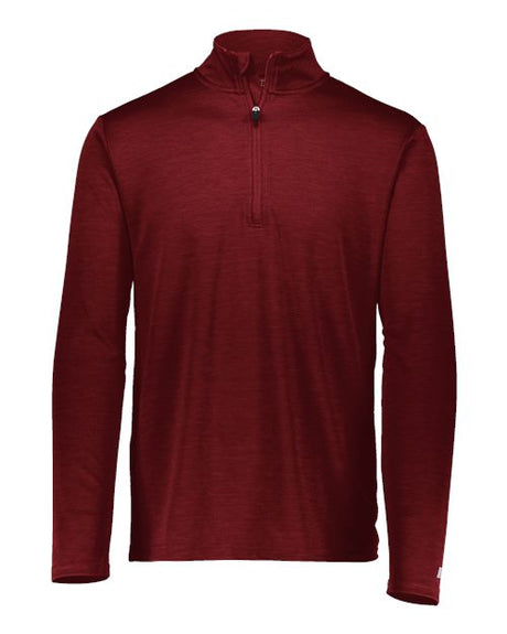 Russell Athletic Men's Striated Quarter-Zip Pullover - Russell Athletic QZ7EAM