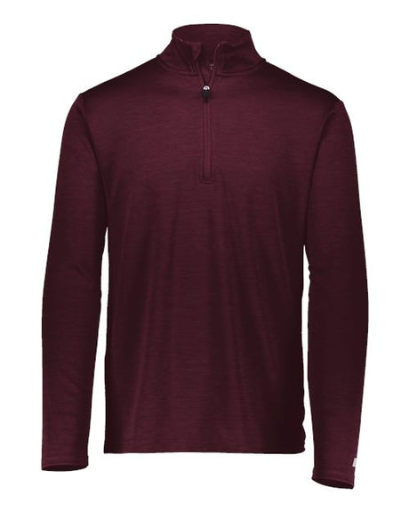 Russell Athletic Men's Striated Quarter-Zip Pullover - Russell Athletic QZ7EAM