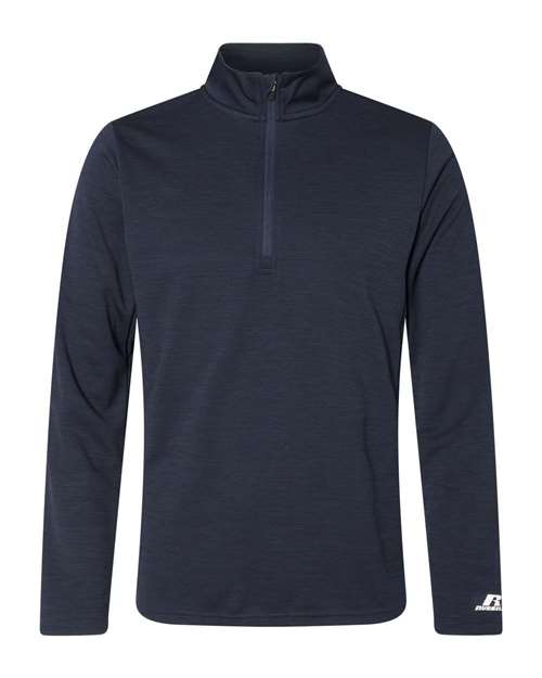 Russell Athletic Men's Striated Quarter-Zip Pullover - Russell Athletic QZ7EAM