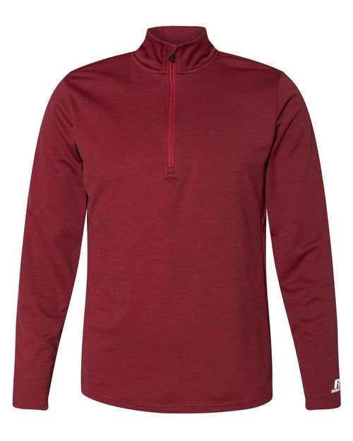 Russell Athletic Men's Striated Quarter-Zip Pullover - Russell Athletic QZ7EAM